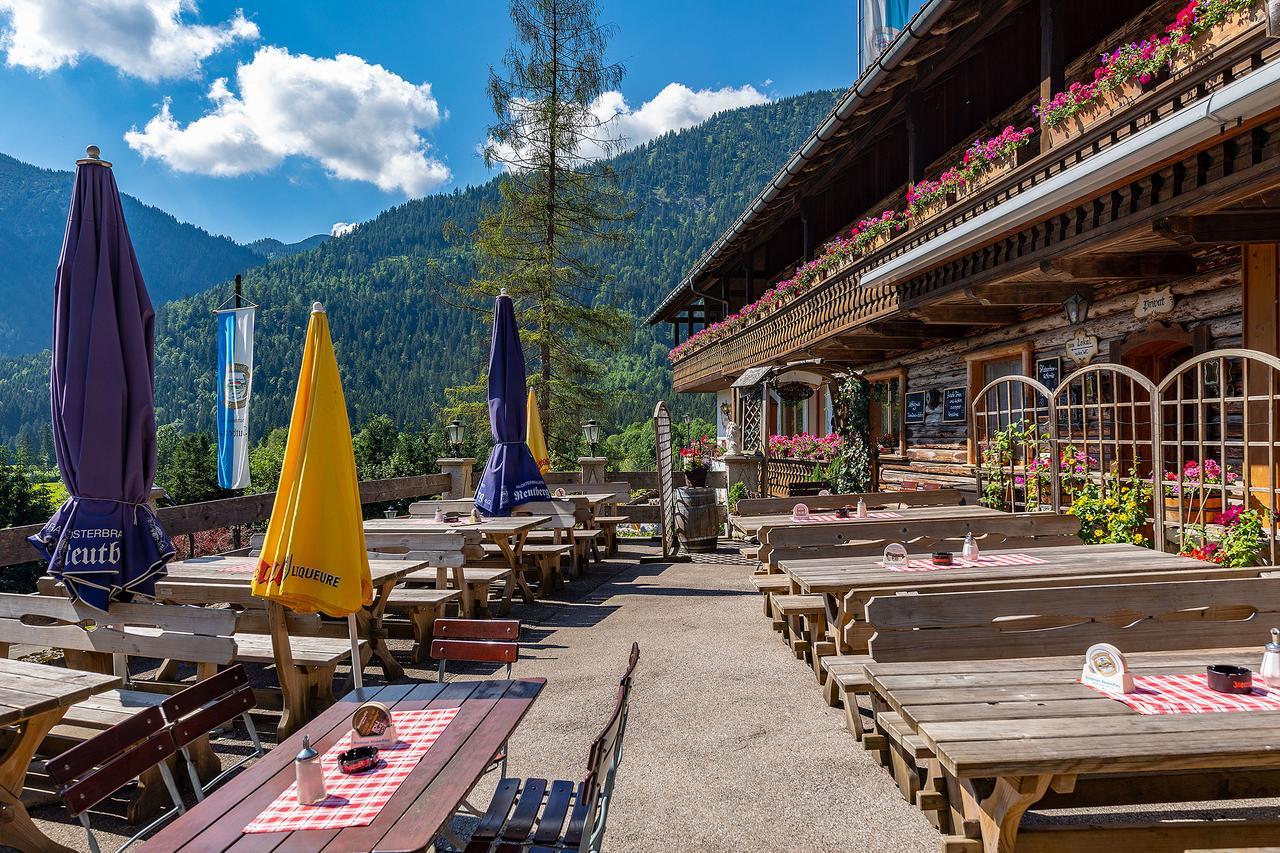 Groebl-Alm Haus Zur Schoenen Aussicht Graswang Buitenkant foto