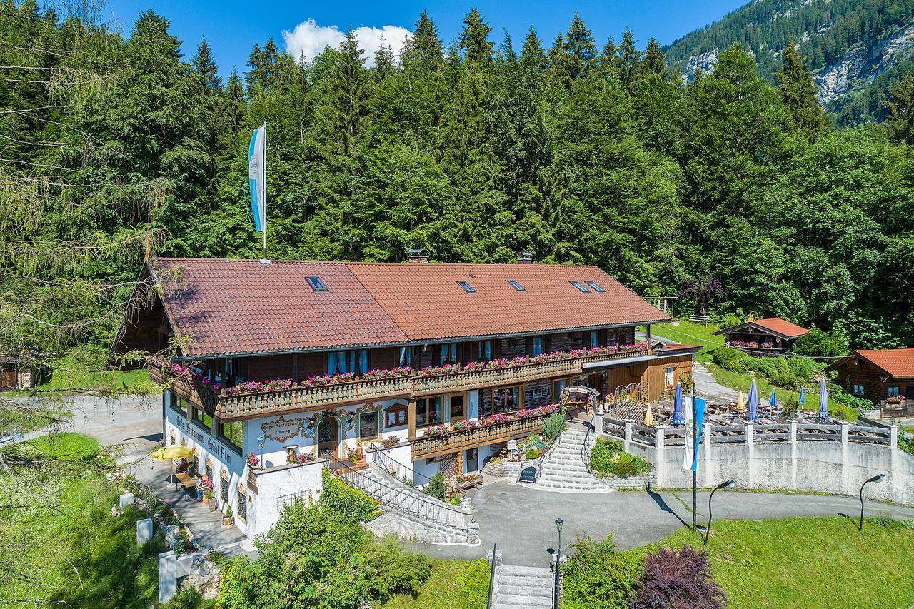 Groebl-Alm Haus Zur Schoenen Aussicht Graswang Buitenkant foto