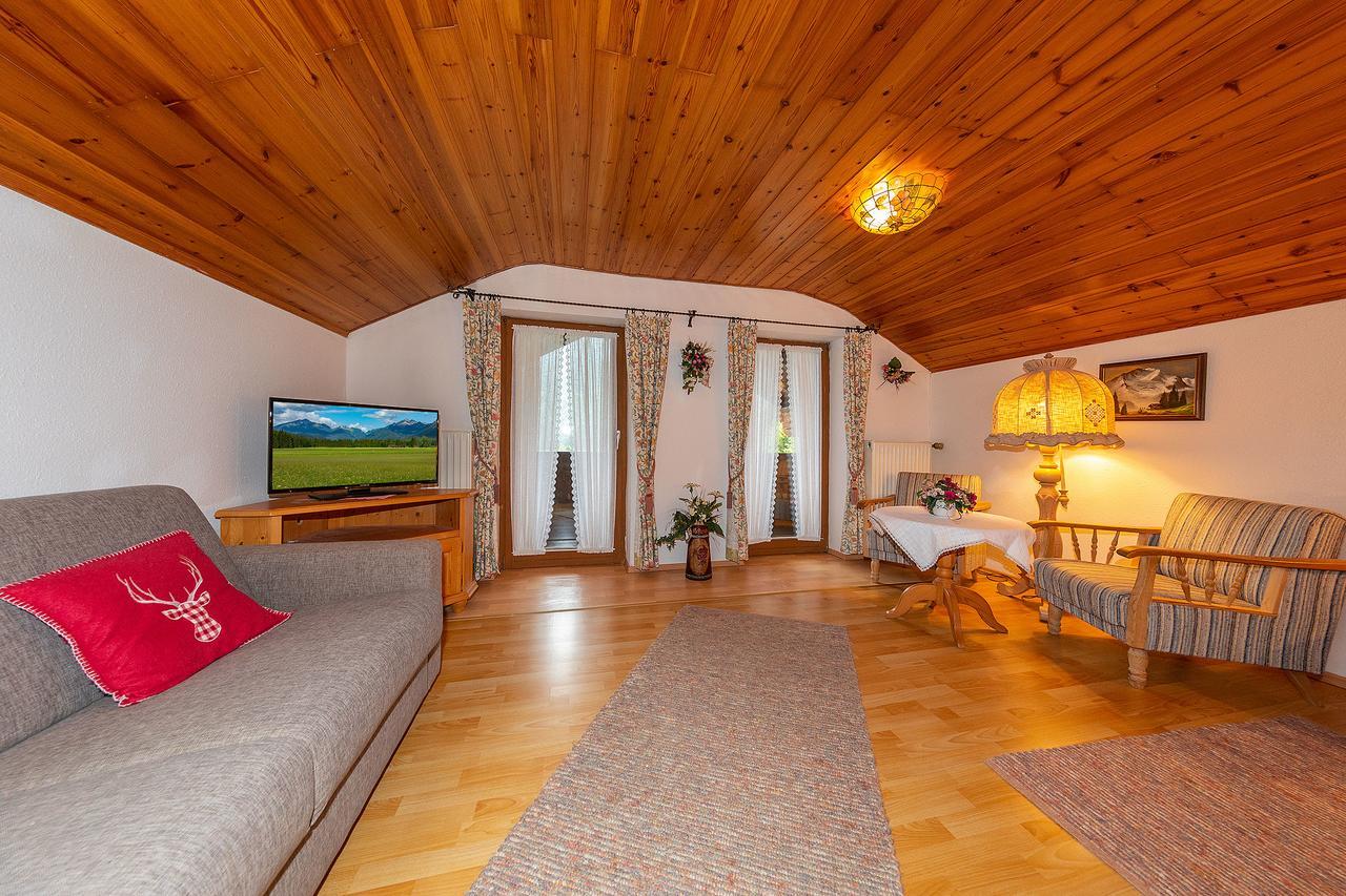 Groebl-Alm Haus Zur Schoenen Aussicht Graswang Buitenkant foto