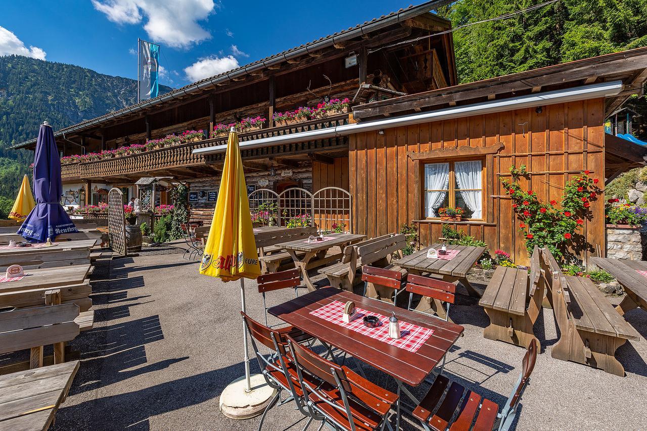 Groebl-Alm Haus Zur Schoenen Aussicht Graswang Buitenkant foto